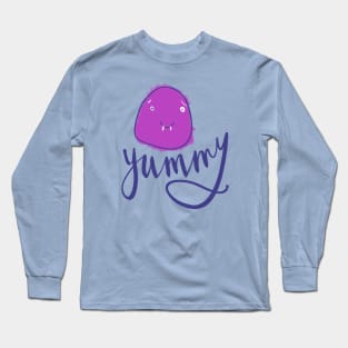 Yummy Gumdrop Monster: Weird Funny Scary Candy Creature Long Sleeve T-Shirt